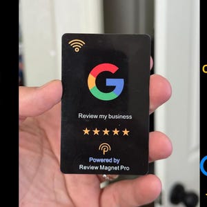 Google レビュー NFC カード - 設定が完了し、すぐに使用できます。