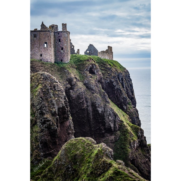 Dunnottar Romance Fine Art Photography Scottish landscape Scotland Ruined Castle Romance Outlander inspired Historic Ancient dreamy fantasy