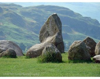 Castlerigg Stone Circle Landscape Photography England Outlander Romantic Print standing stones ceremonial celtic druid worship pagan