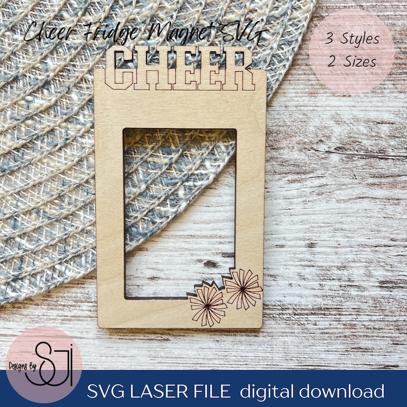 Cheerleading Magnet Frame SVG, Cheer Coach Gift (digital Download) - Etsy
