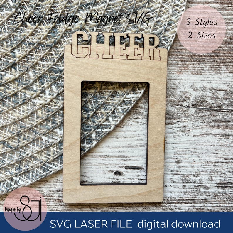 Cheerleading Magnet Frame SVG, Cheer Coach Gift (digital Download) - Etsy