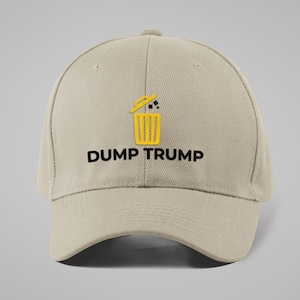 Dump Trump Vintage Baseball Cap, Anti-Trump Hat for Protest or Everyday Wear, Funny Political Gift, Adjustable Dad Hat, Liberal Statement