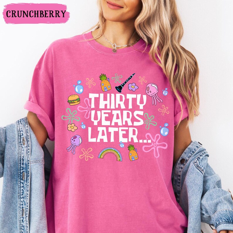 Funny 30th Birthday Shirt, Thirty Years Later, 30th Birthday Girl Gift, Dirty 30 Birthday Party Group Outfit, 30th Birthday Gift For Her image 10