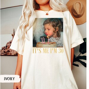 Custom Photo 30th Birthday Shirt, Personalized Milestone Birthday Tee, Look Whos 30 Funny Picture Shirt, Matching Birthday Squad Outfit image 13