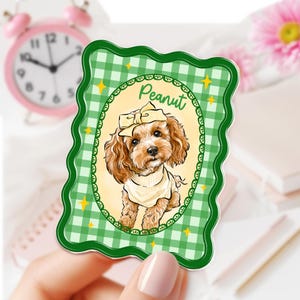 Personalized Pet Portrait Fridge Magnet, Custom Dog Cat Photo Magnet, Pet Lover Gift, Gift for Pet Owner, Dog Mom Magnet, Mothers Day Gift image 9