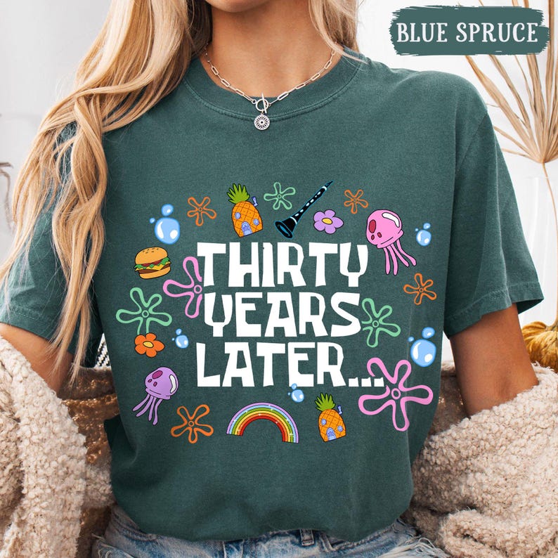 Funny 30th Birthday Shirt, Thirty Years Later, 30th Birthday Girl Gift, Dirty 30 Birthday Party Group Outfit, 30th Birthday Gift For Her image 8