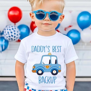 Police Dad Shirt: Matching Family Tee for Baby, Toddler, Youth