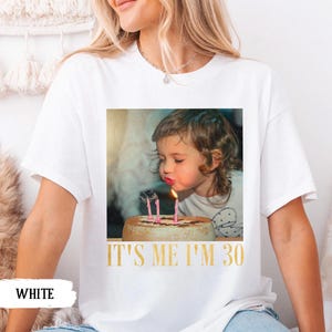 Custom Photo 30th Birthday Shirt, Personalized Milestone Birthday Tee, Look Whos 30 Funny Picture Shirt, Matching Birthday Squad Outfit image 16