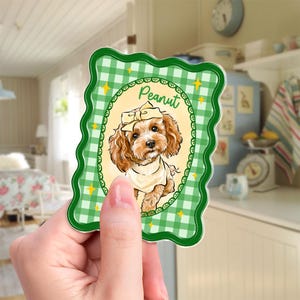 Personalized Pet Portrait Fridge Magnet, Custom Dog Cat Photo Magnet, Pet Lover Gift, Gift for Pet Owner, Dog Mom Magnet, Mothers Day Gift image 13
