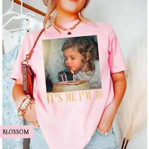 Custom Photo 30th Birthday Shirt, Personalized Milestone Birthday Tee, Look Whos 30 Funny Picture Shirt, Matching Birthday Squad Outfit image 17