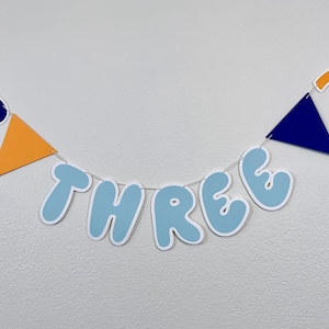 Bluey Milestone Birthday Age Banner - Personalized Bluey Birthday Garland