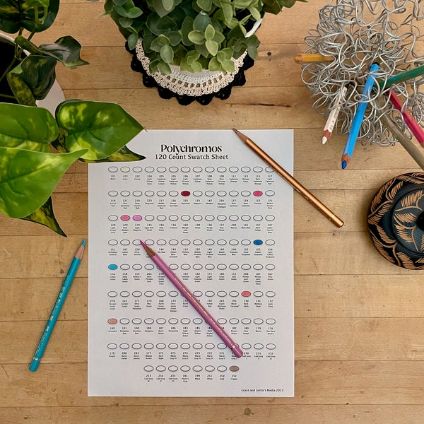 Polychromos Swatch Chart - Etsy