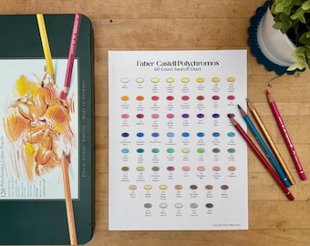 Faber-Castell Polychromos 60-Count Swatch Chart