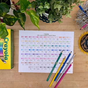 Crayola 100-Count Gradient Swatch Sheet