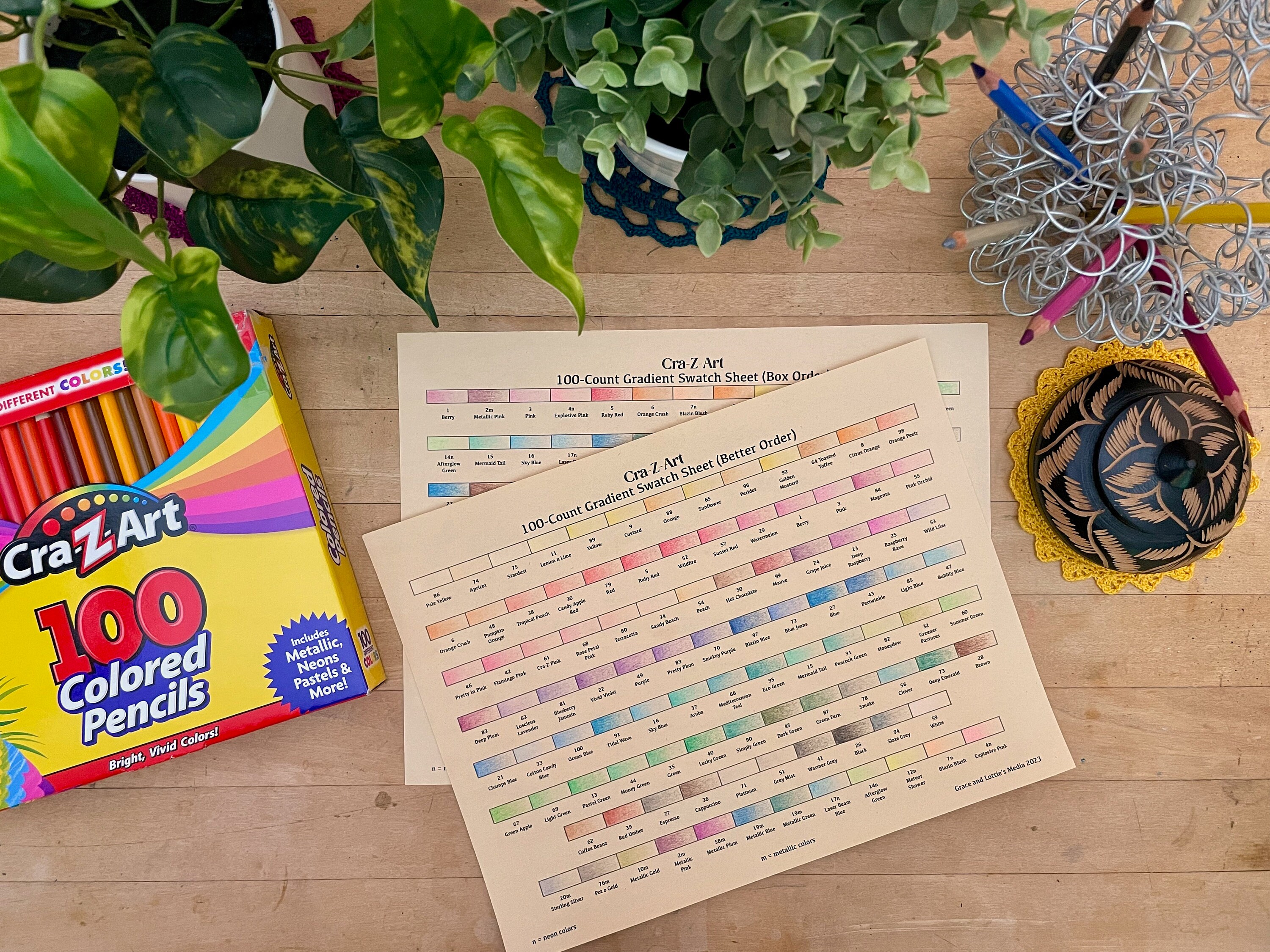 Cra-z-art 100-count Gradient Swatch Sheets - Etsy
