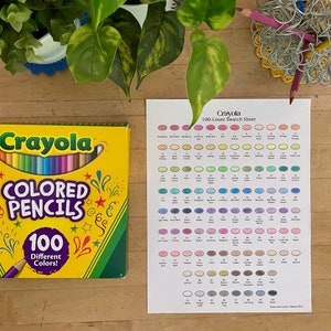 Crayola 100-Count Swatch Sheet (2021 order)