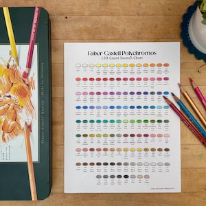 Faber-Castell Polychromos 120-Count Swatch Chart
