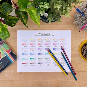 Prismacolor 36-Count Gradient Swatch Sheet