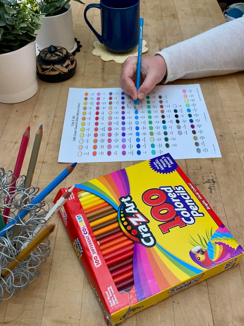 Crazart 100count Swatch Sheets Etsy