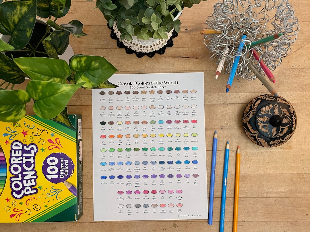 Crayola Colors of the World 100-count Swatch Sheet