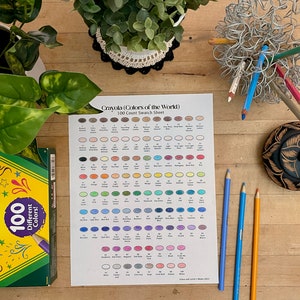Crayola Colors of the World 100-Count Swatch Sheet