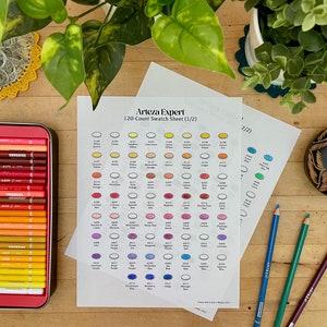 Arteza Expert (Pro Series) 120-Count Swatch Sheet