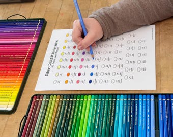 Faber-castell Polychromos 60-count Swatch Chart - Etsy