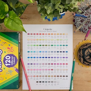 Crayola 120-Count Swatch Sheet