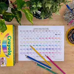 Crayola Colors of the World 100-Count Gradient Swatch Sheet