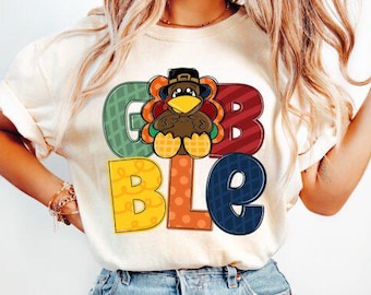 Bold Turkey Thanksgiving PNG: Shirt Design (Digital Download)