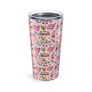Pink Coffee Lover Tumbler: Insulated Stainless Steel Travel Cup