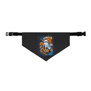 Halloween Ghost Dog Bandana Collar: Spooky Pet Scarf
