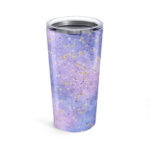 Galactic Glitter Tumbler: Insulated Stainless Steel Travel Mug