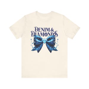 Denim & Diamonds T-Shirt: Unisex Jersey Tee - Party Glam