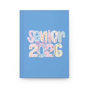 Senior 2026 Hardcover Journal, Graduation Gift, College Prep Diary, School Memories Notebook, Personalized Senior Journal