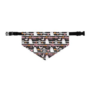 Halloween Pet Bandana Collar: Spooky Ghost Theme Dog Accessory