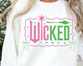 Wicked Movie PNG: Rosa och grön design (digital nedladdning)