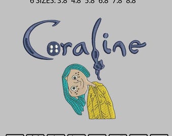 Diseño de bordado de Coraline