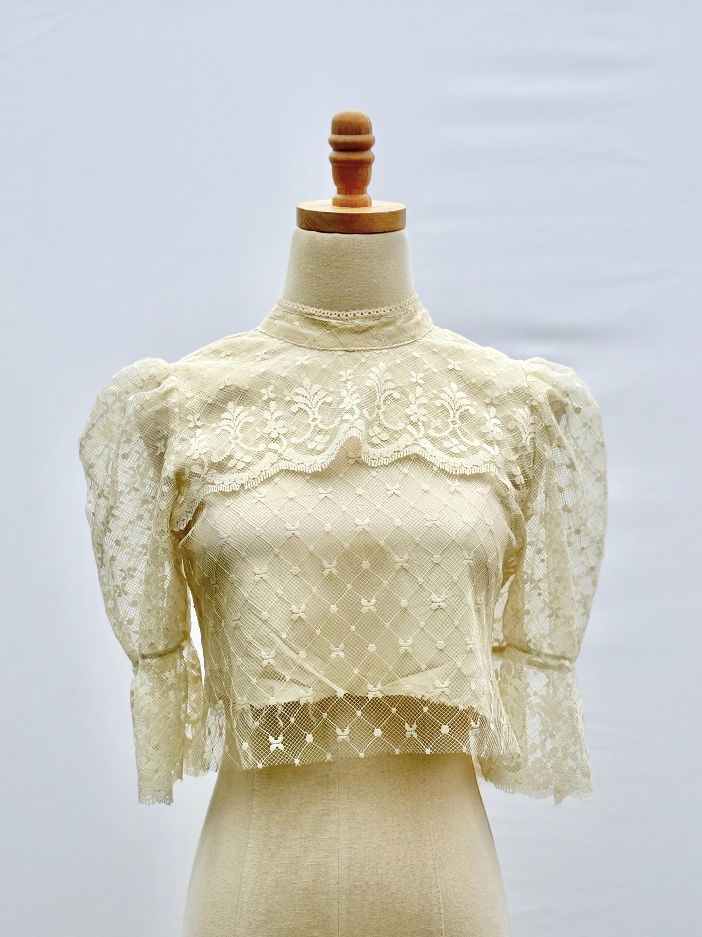 Ivory Lace Blouse - Etsy