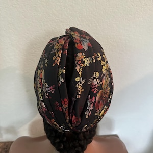 Women headband, wide headband, twist knot headband, floral headband, stretchy headband, workout headband.