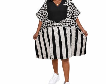 Adire Short Bubu: Batik-Boubou, Konfektionsgröße