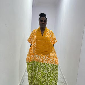 African Maxi Dress, Nigerian Bubu Dress, African kaftan, One Size Dress, Gift for Women, Adire Dress, African Women Dress, Classy Dress