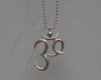 Silver Om Necklace