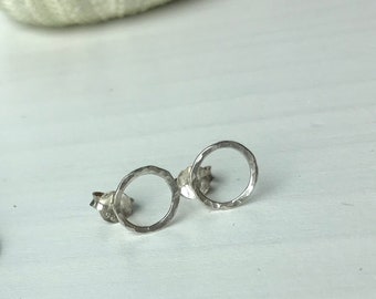 Hammered Ring Earrings