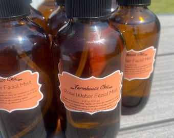 Ansiktsmist/toner med rosenvatten, 118 ml.