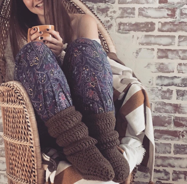 Crochet Pattern, Slipper Boots, US Womens Sizes 5-10, Digital Downloads image 6