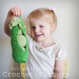 Crochet pattern PDF Peas in a pod baby toy an original wildcroft pattern image 3