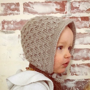 Knitting Pattern, Fidelia Baby Bonnet, Digital Download
