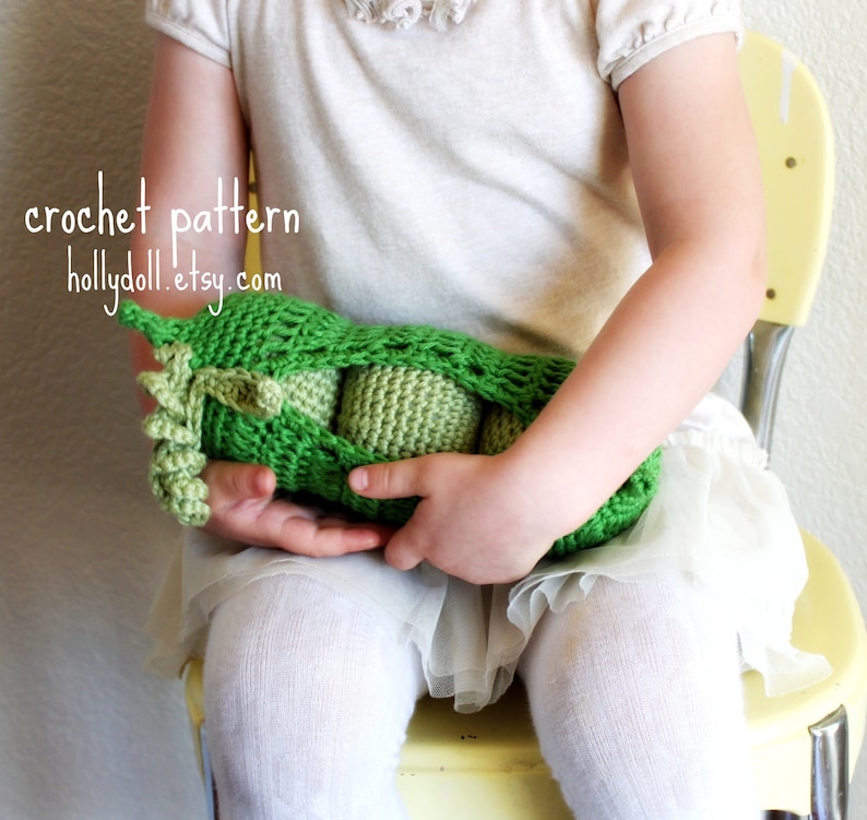 Crochet pattern PDF Peas in a pod baby toy an original wildcroft pattern image 5