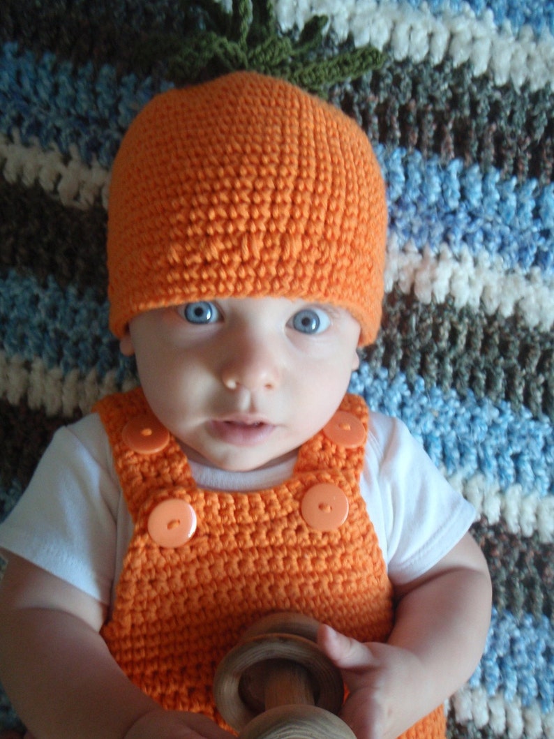 Crochet pattern Baby Carrot Costume 0-3 months, 3-6 months image 5